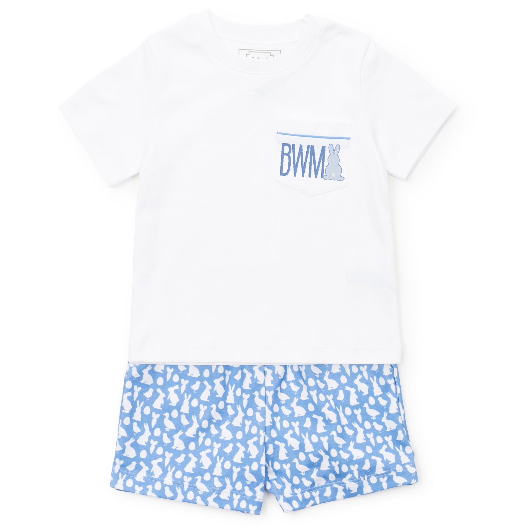 Buy Walker Boys' Short Set - Easter Time Blue kids clothing online