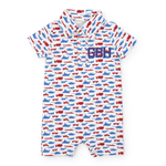 Tripp Boys' Pima Cotton Polo Shortall Freedom Fighters outfit perfect for everyday wear
