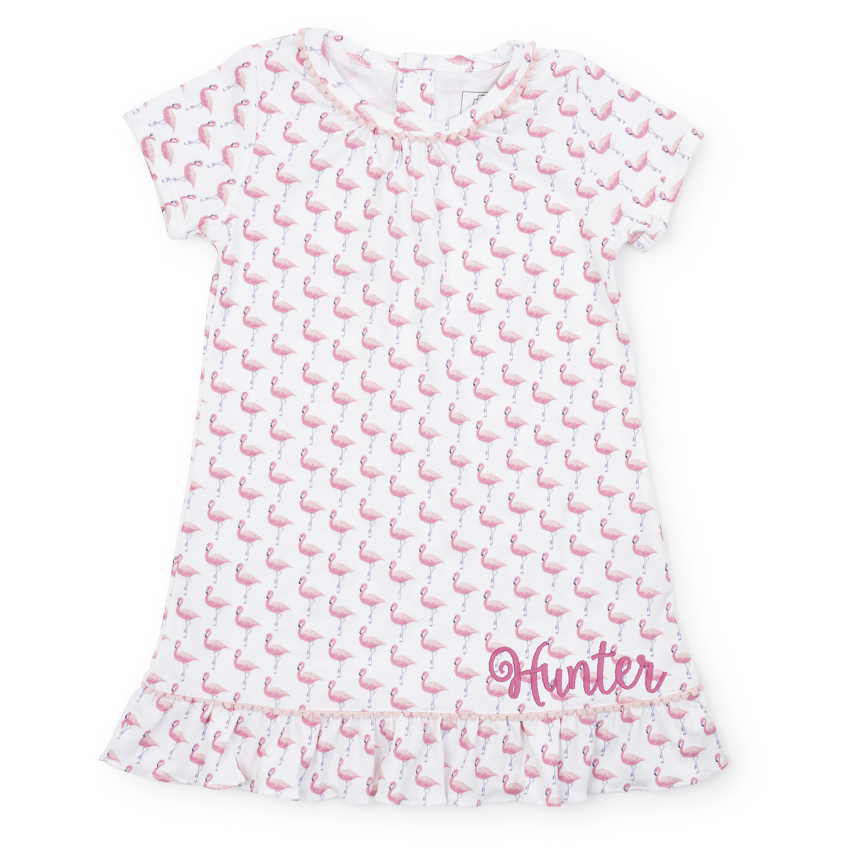 Camden Girls' Pima Cotton Dress Fabulous Flamingos outfit perfect for everyday wear