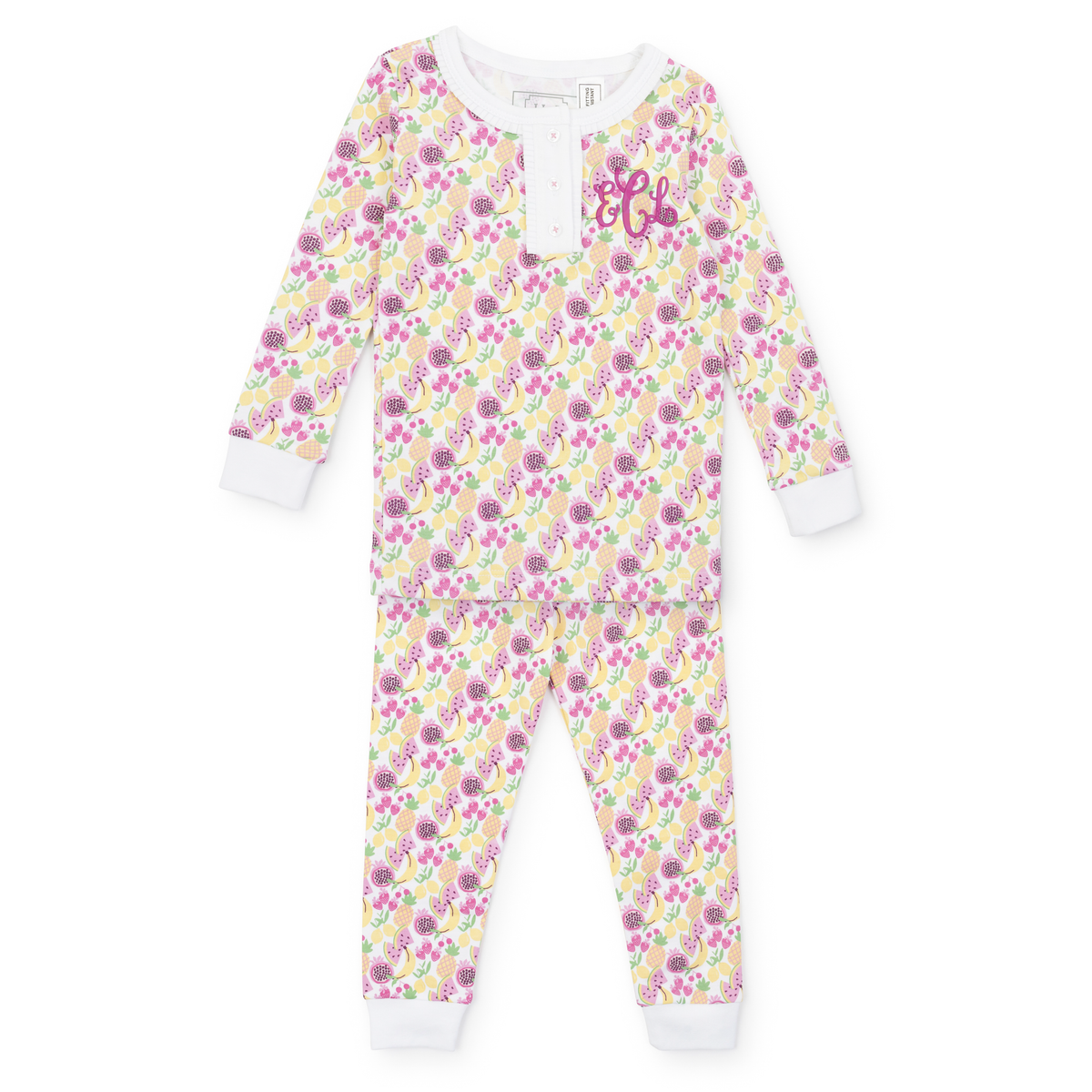 Alden Girls' Pajama Pant Set - Tropical Fruit outfit perfect for everyday wear