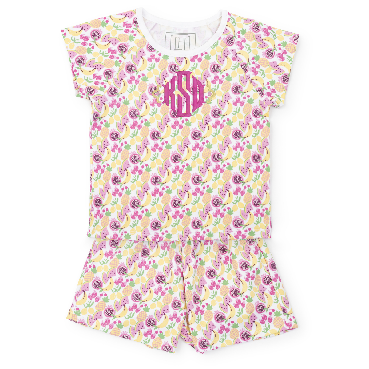 Emery Girls' Short Set - Tropical Fruit outfit perfect for everyday wear