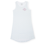 Katie Women's Pima Cotton Nightgown - Pacific Palms Blue stylish kids outfit collection