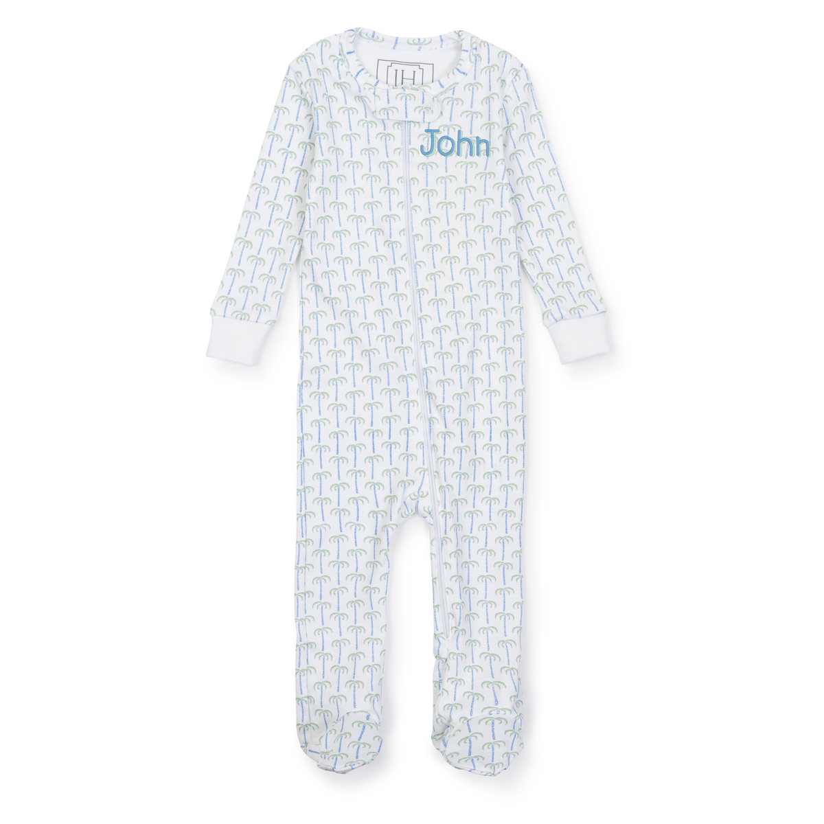 Parker Boys' Zipper Pajama - Pacific Palms Blue outfit perfect for everyday wear