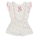 Rae Girls' Pima Cotton Romper - Garden Floral outfit perfect for everyday wear
