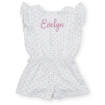 Rae Girls' Pima Cotton Romper Pacific Palms Pink outfit perfect for everyday wear