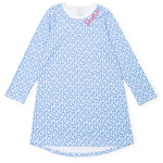 Ann Women's Longsleeve Nightgown - Easter Time Blue outfit perfect for everyday wear