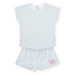 Riley Women's Pajama Short Set - Palm Tree Isle Pink outfit perfect for everyday wear