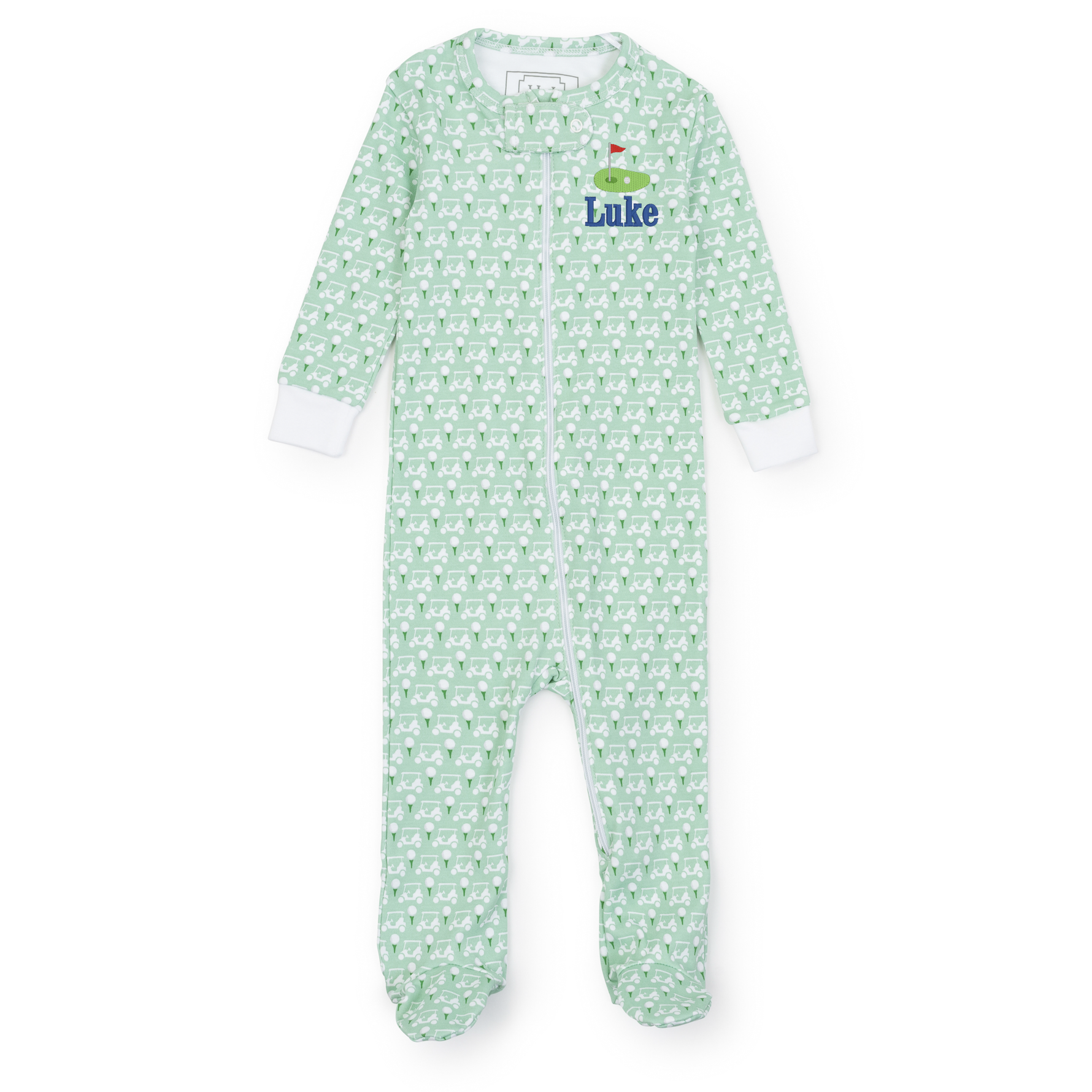 Buy Parker Boys' Zipper Pajama - Golf Putting Green kids clothing online