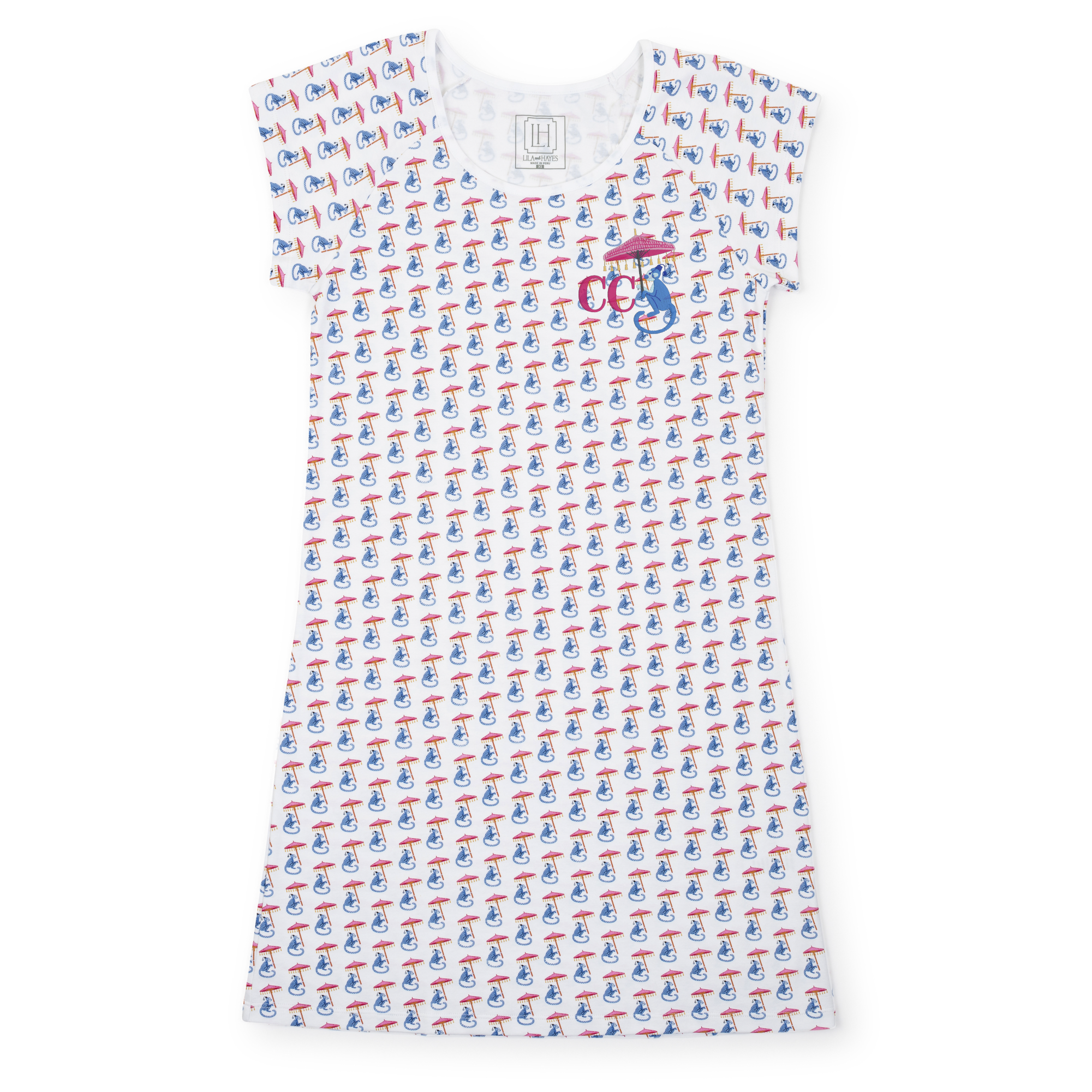 Wendy Women's Pima Cotton Nightgown - Majestic Monkey