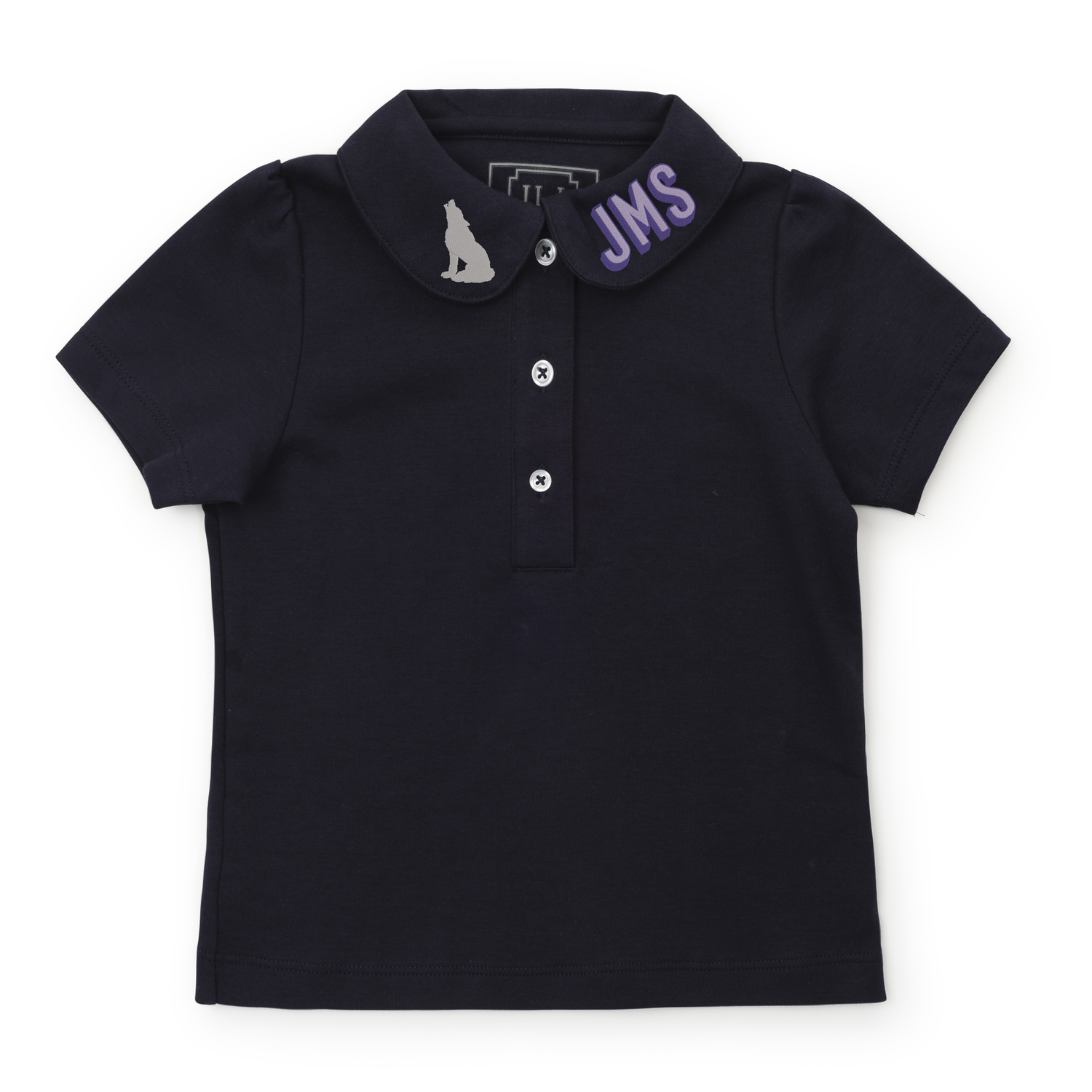 Uniform Madison Girls' Polo Short Sleeve Shirt Navy