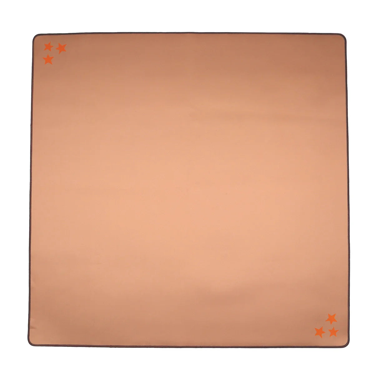 Mahjong Mat by The Mahjong House - Brown Corner Stars