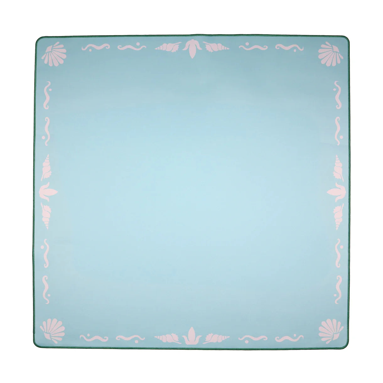 Mahjong Mat by The Mahjong House - Blue Island Border