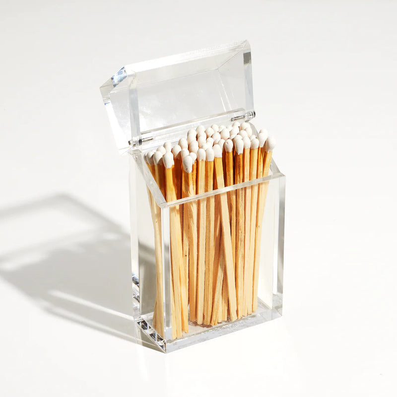 Clear Acrylic Match Case Natural Matches by Glint Design