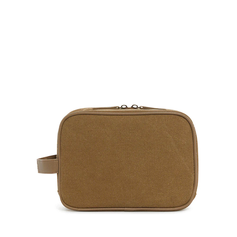 Men's Kit Case - Toiletry Bag Coated Canvas Hay by TRVL Design