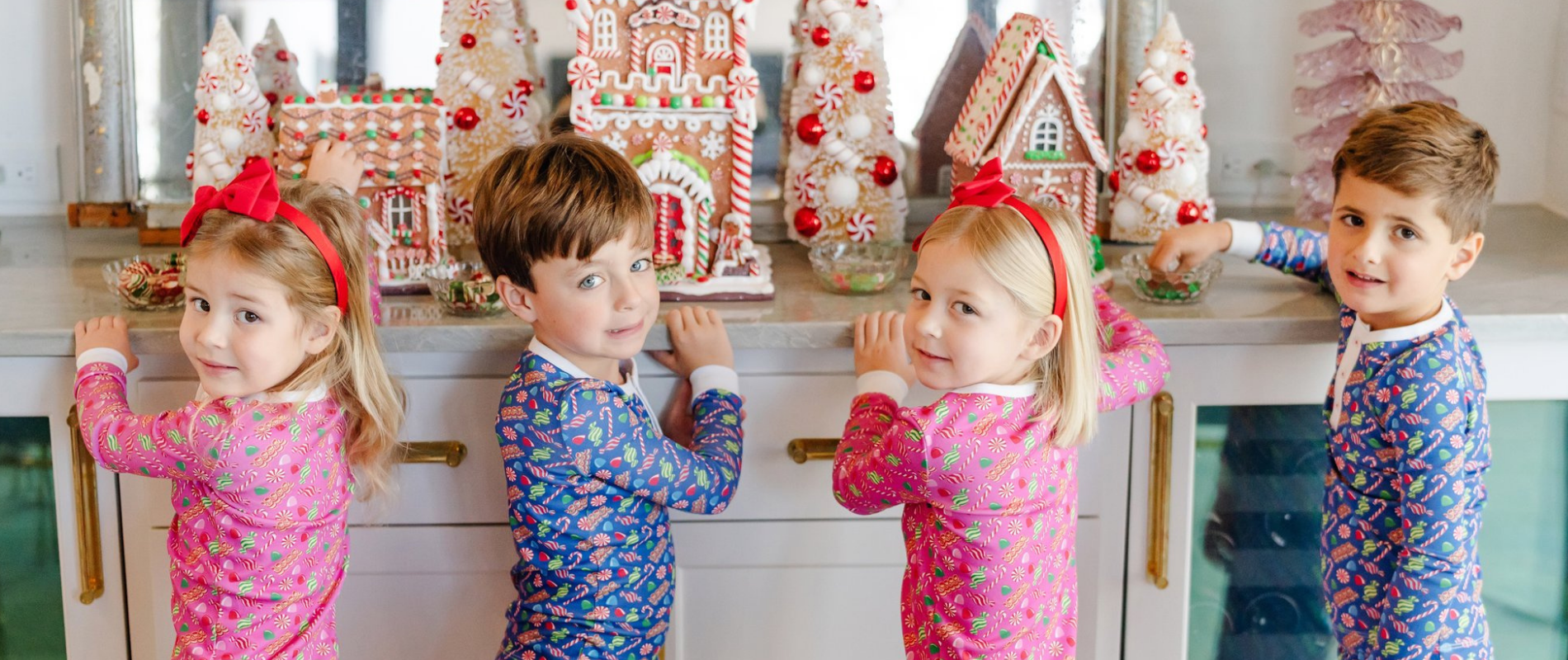 Shop Christmas Candy Pink & Blue for kids everyday outfits