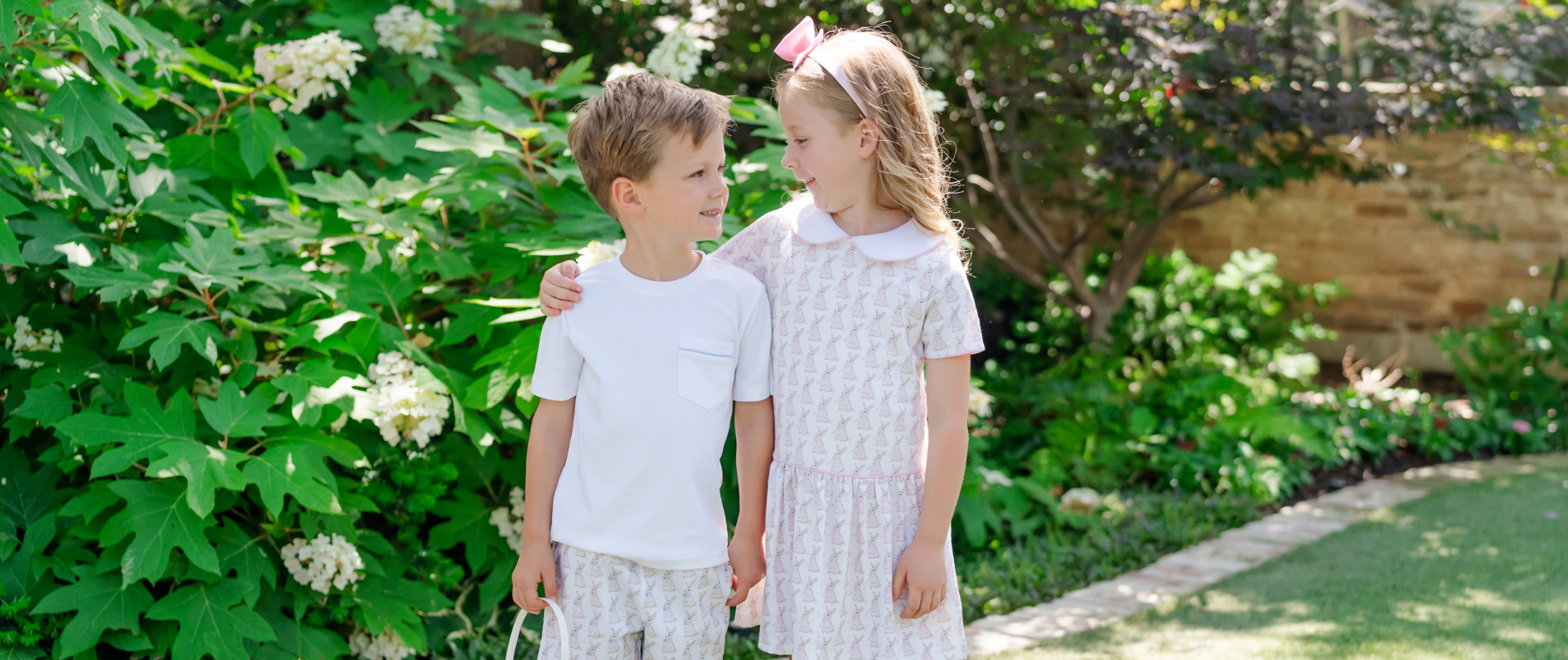 Shop Easter Bunnies Pink & Blue for kids everyday outfits