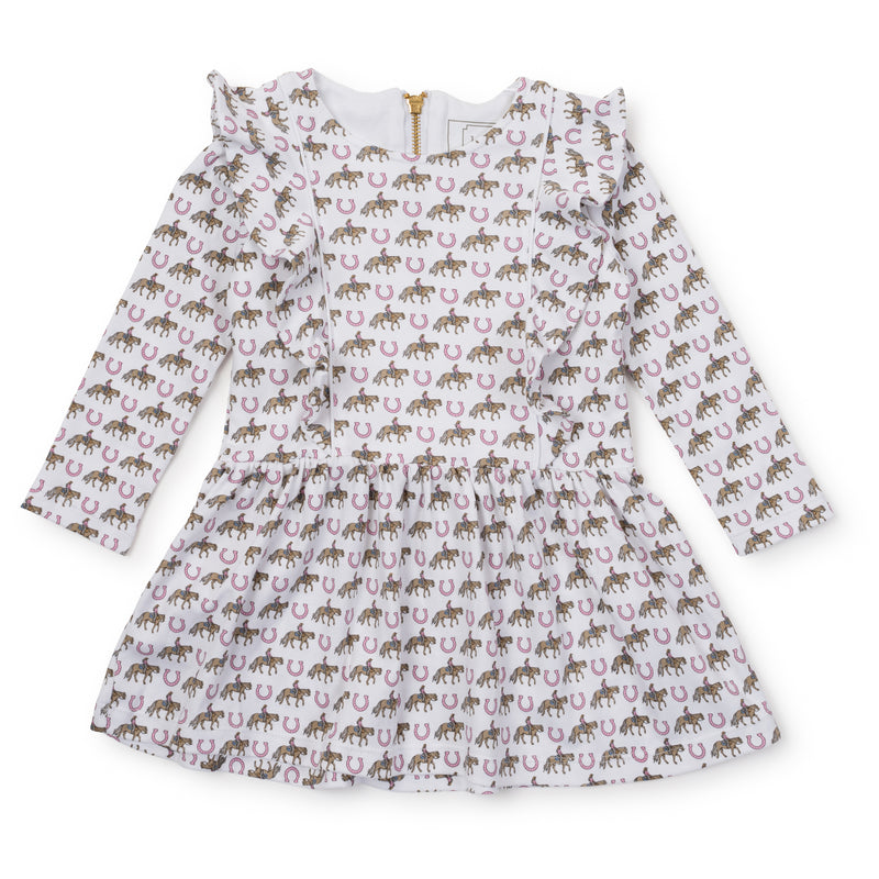 Olivia Girls' Pima Cotton Dress - Rodeo Cowgirl