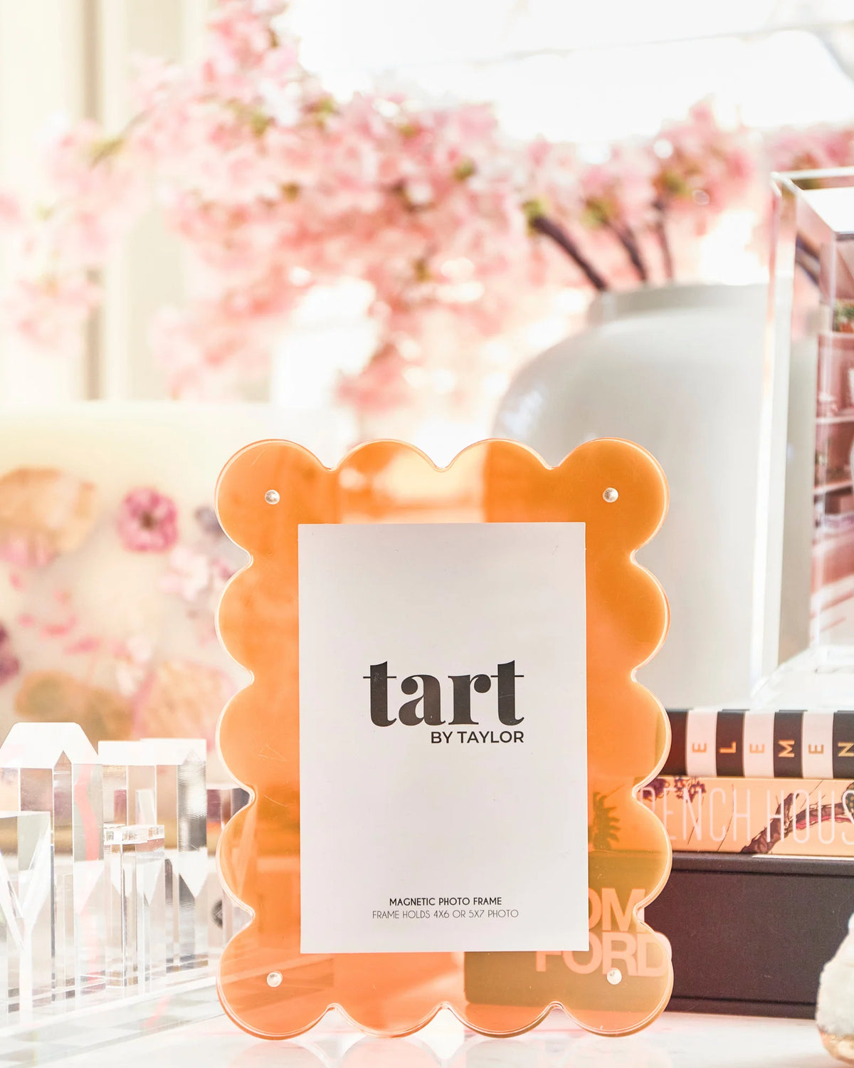 Acrylic Picture Frame - Neon Orange outfit perfect for everyday wear