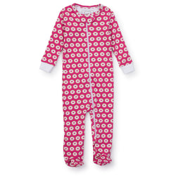 SALE Parker Girls' Pima Cotton Zipper Pajama - Donuts Pink