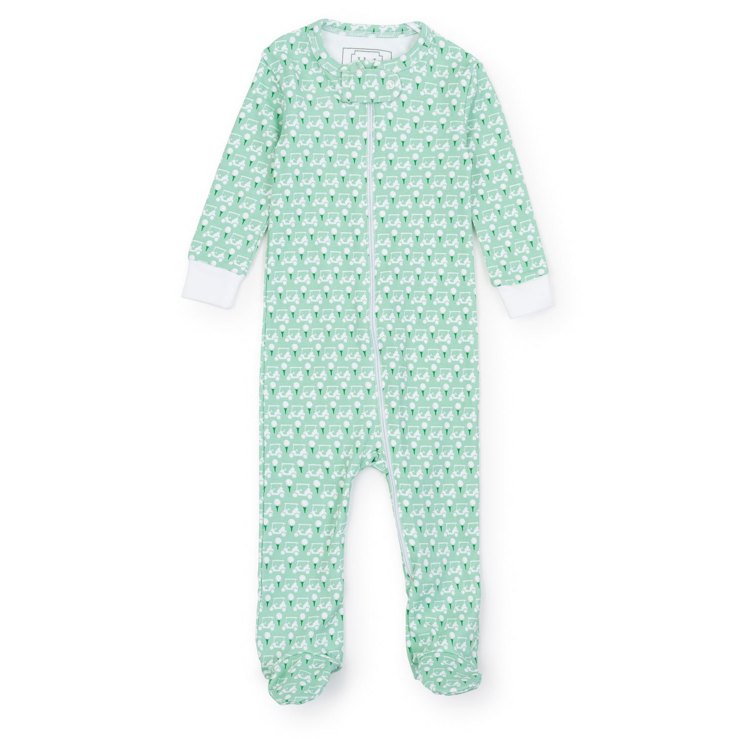 Parker Boys' Zipper Pajama - Golf Putting Green