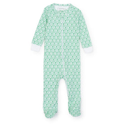 Parker Boys' Pima Cotton Zipper Pajama - Golf Putting Green