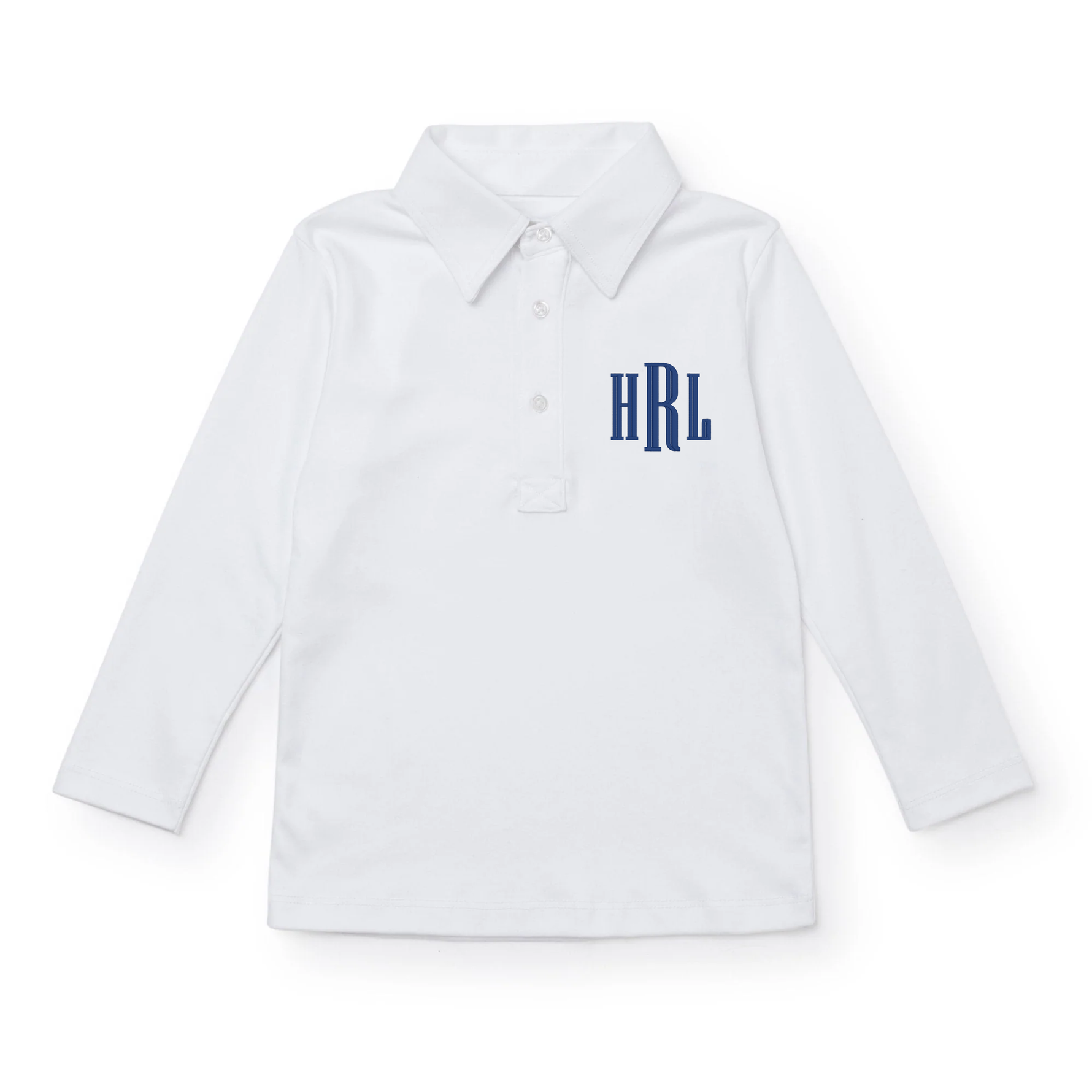 Buy Finn Boys' Long Sleeve Polo White kids clothing online