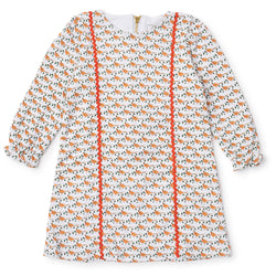 SALE Reese Ric Rac Girls' Pima Cotton Dress - Pheasants