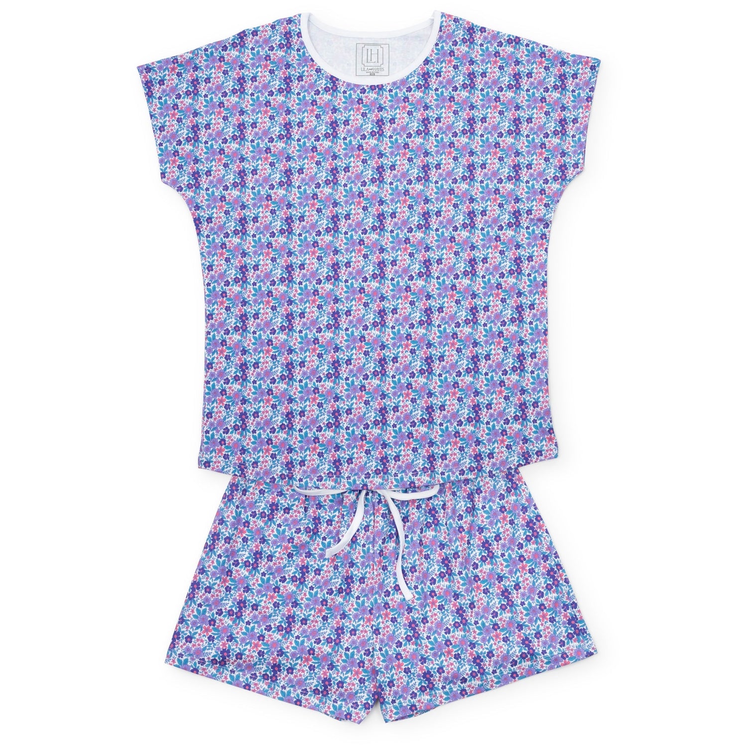Riley Women's Pajama Short Set - Blackberry Floral