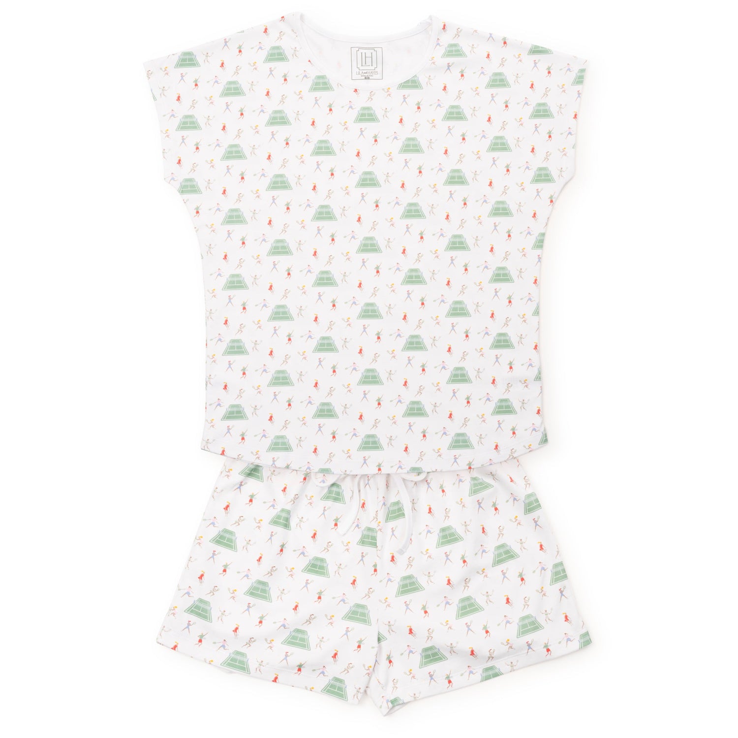 Riley Women's Pajama Short Set - Tennis Life