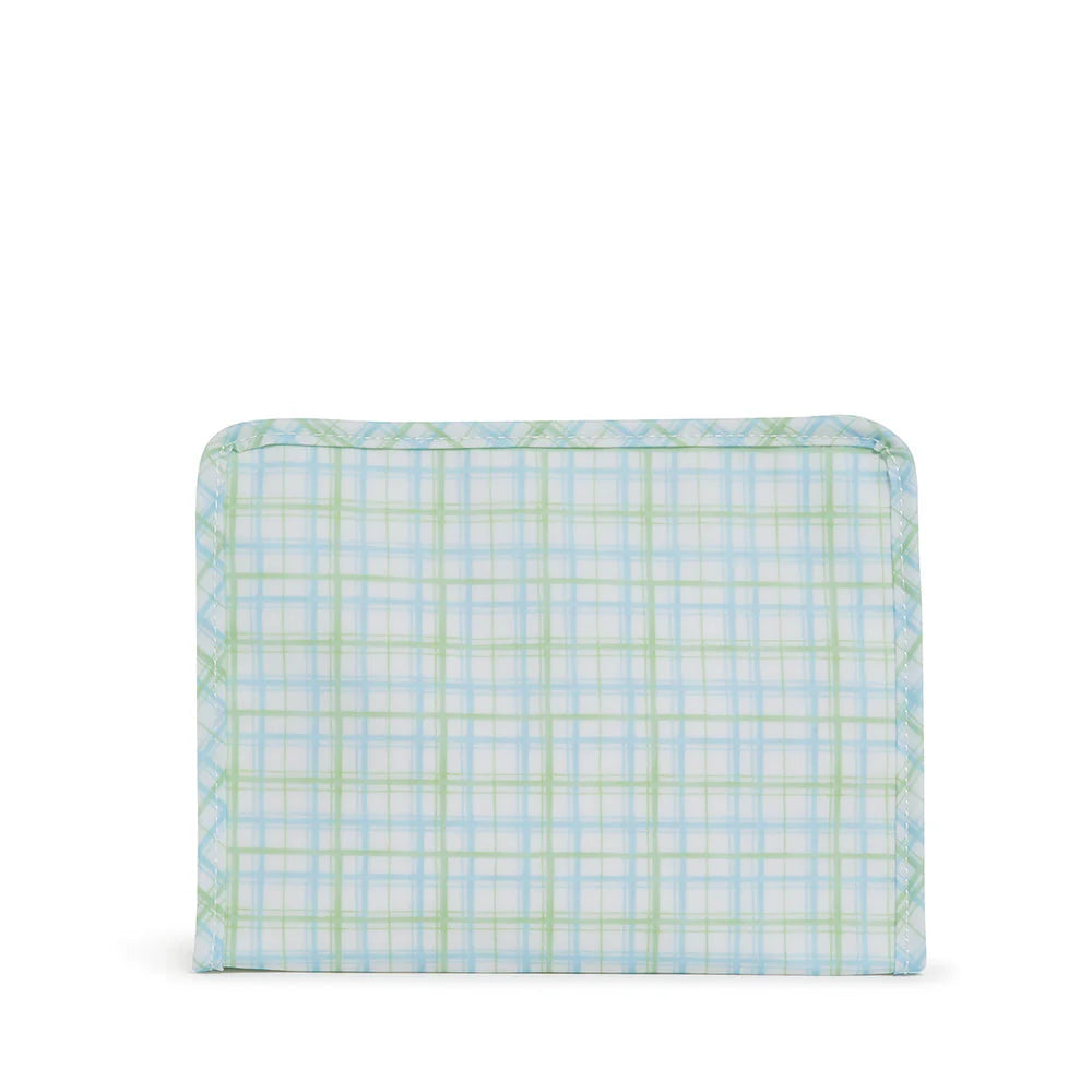 Roadie Medium Zip Pouch Classic Plaid Green by TRVL Design dress for girls premium quality