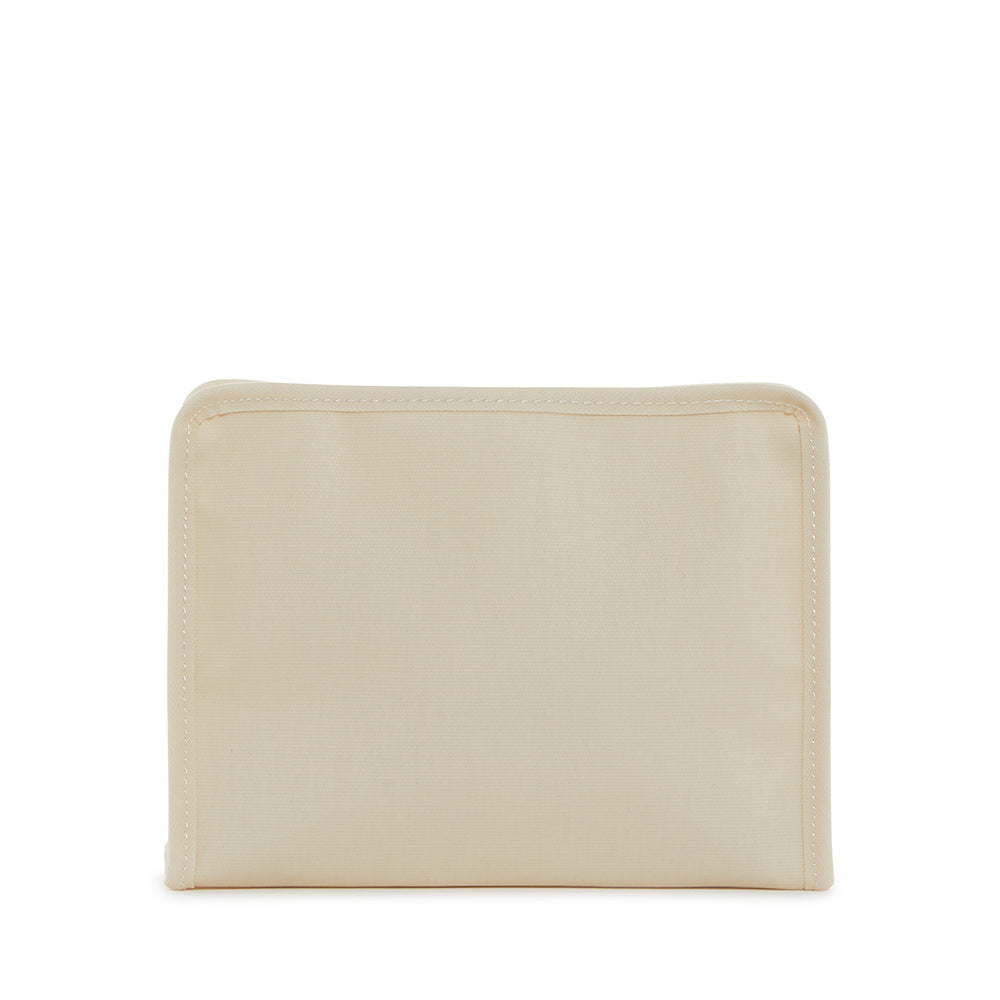 Roadie Medium Zip Pouch Coated Canvas Natural by TRVL Design