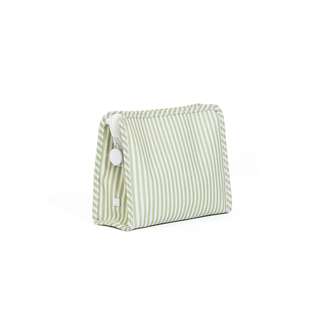 Roadie Medium Zip Pouch Pimlico Stripe Sage by TRVL Design