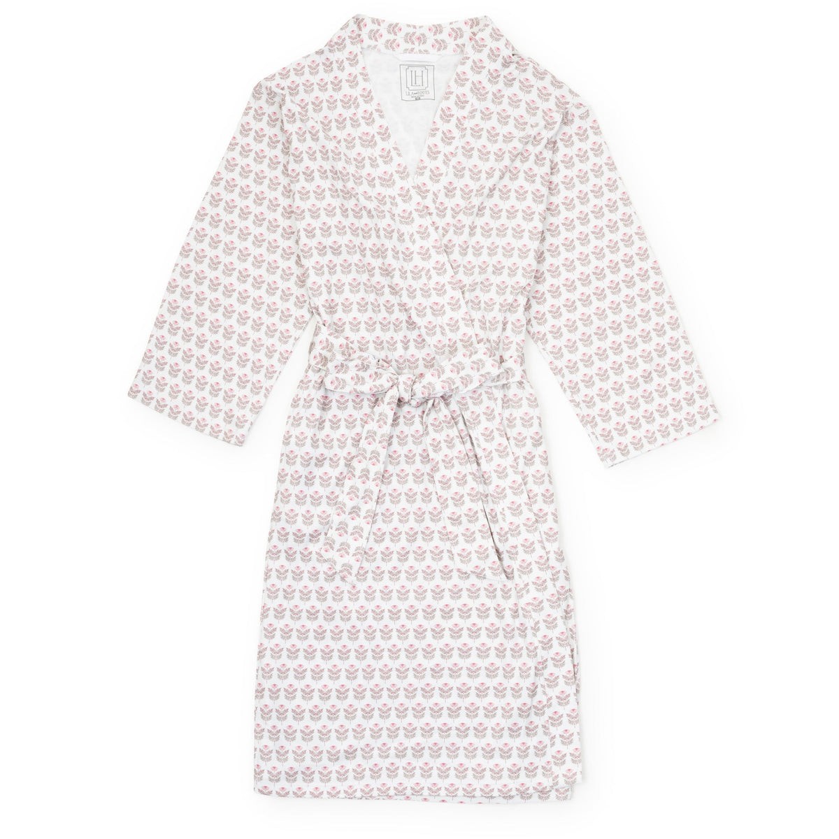 Spa Robe Batik Sassy Women's Spa Wrap - Berkshire Batik Floral | Lila & Hayes