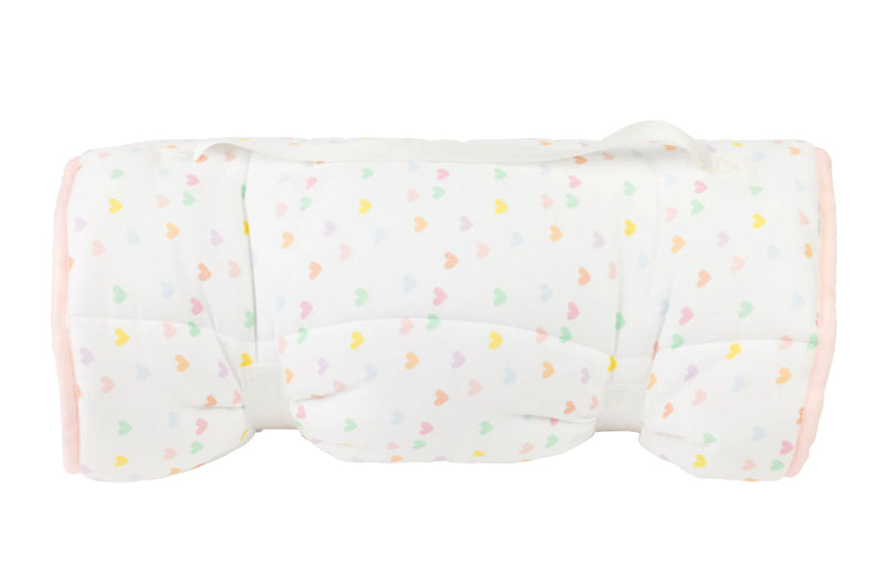 The Nap Mat Peachy Pink Gingham by Apple of My Isla