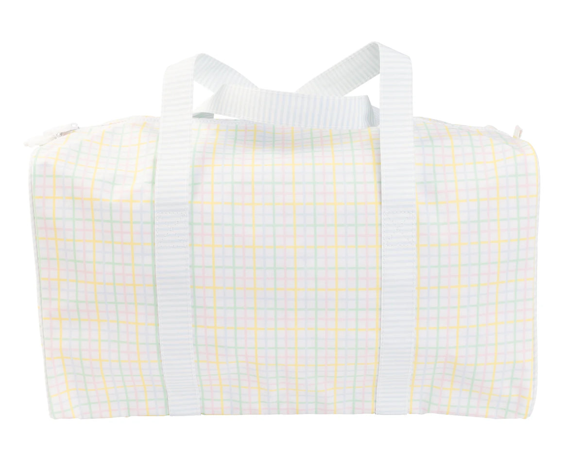 Everyday The Duffel Bag Multi Windowpane by Apple of My Isla Kidswear