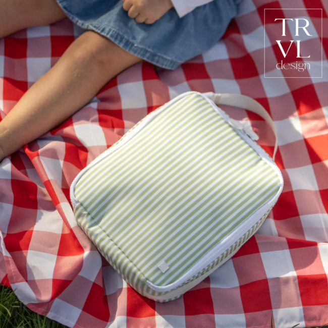 Buy Lunch Box Pimlico Stripe Sage by TRVL Design kids clothing online