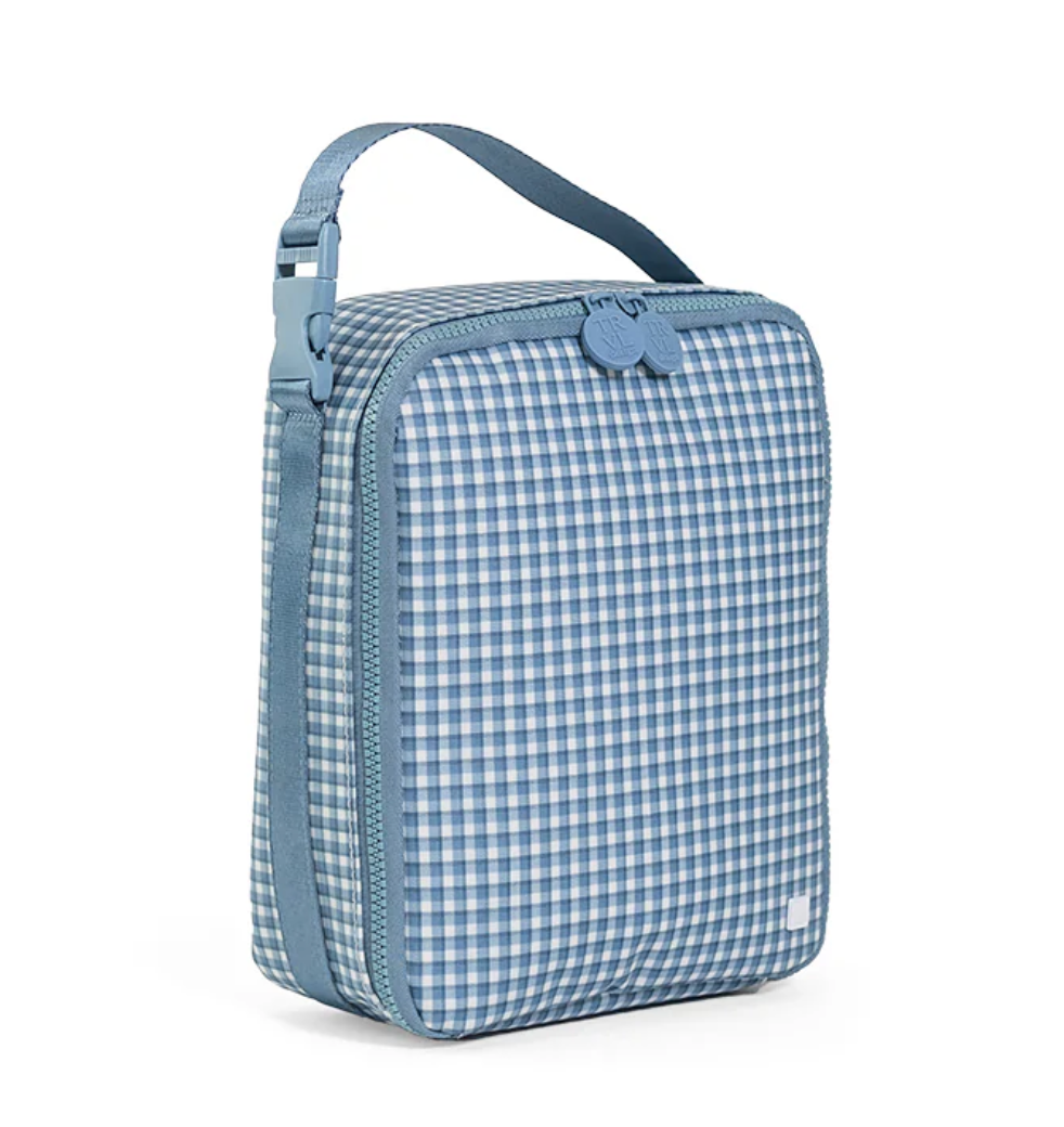 Lunch Box Rodeo Check Indigo by TRVL Design stylish kids outfit collection