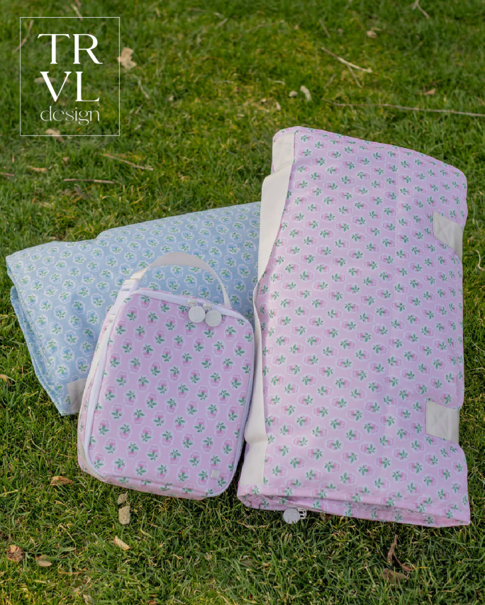 Lunch Box Petite Fleur Pink by TRVL Design soft cotton kids fashion wear