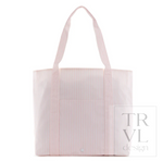 Everyday Jumbo Tote XL Pimlico Stripe Light Pink by TRVL Design Kidswear
