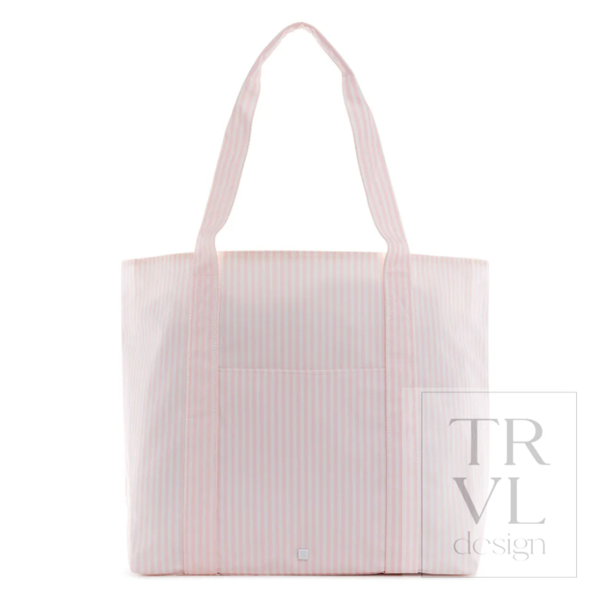 Jumbo Tote XL Pimlico Stripe Light Pink by TRVL Design
