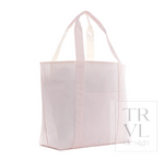 Jumbo Tote XL Pimlico Stripe Light Pink by TRVL Design stylish kids outfit collection