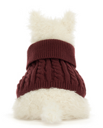 Munro Scottie Dog Winter Jumper Outfit by Jellycat soft cotton kids fashion wear