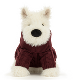 Everyday Munro Scottie Dog Winter Jumper Outfit by Jellycat Kidswear