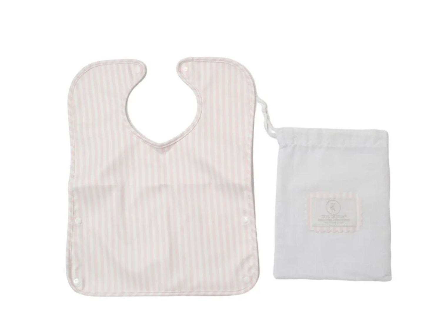 Best Bib Pimlico Stripe Light Pink by TRVL Design