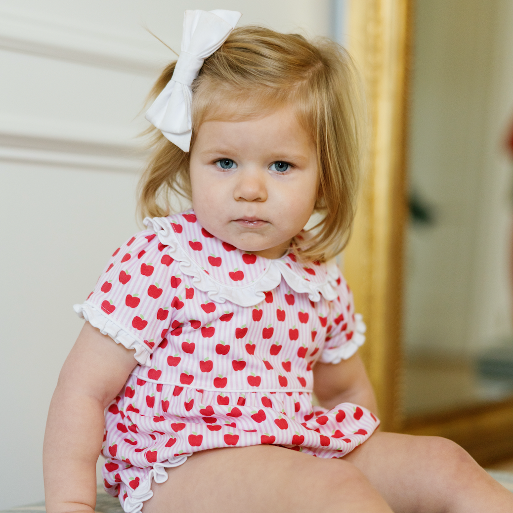 Council Girls' Bubble - Schoolhouse Apples Pink outfit perfect for everyday wear