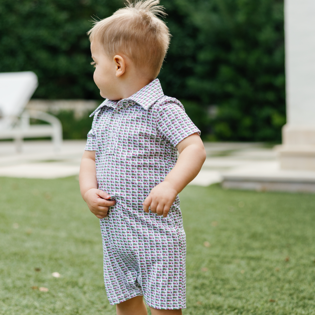 Tripp Boys' Polo Shortall - Christmas at the Club soft cotton kids fashion wear
