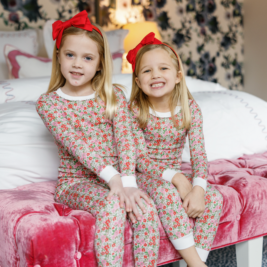 Ava Girls' Pajama Pant Set - Floral Noel outfit perfect for everyday wear