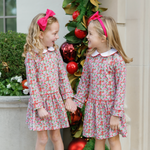 Lillian Girls' Dress - Floral Noel outfit perfect for everyday wear