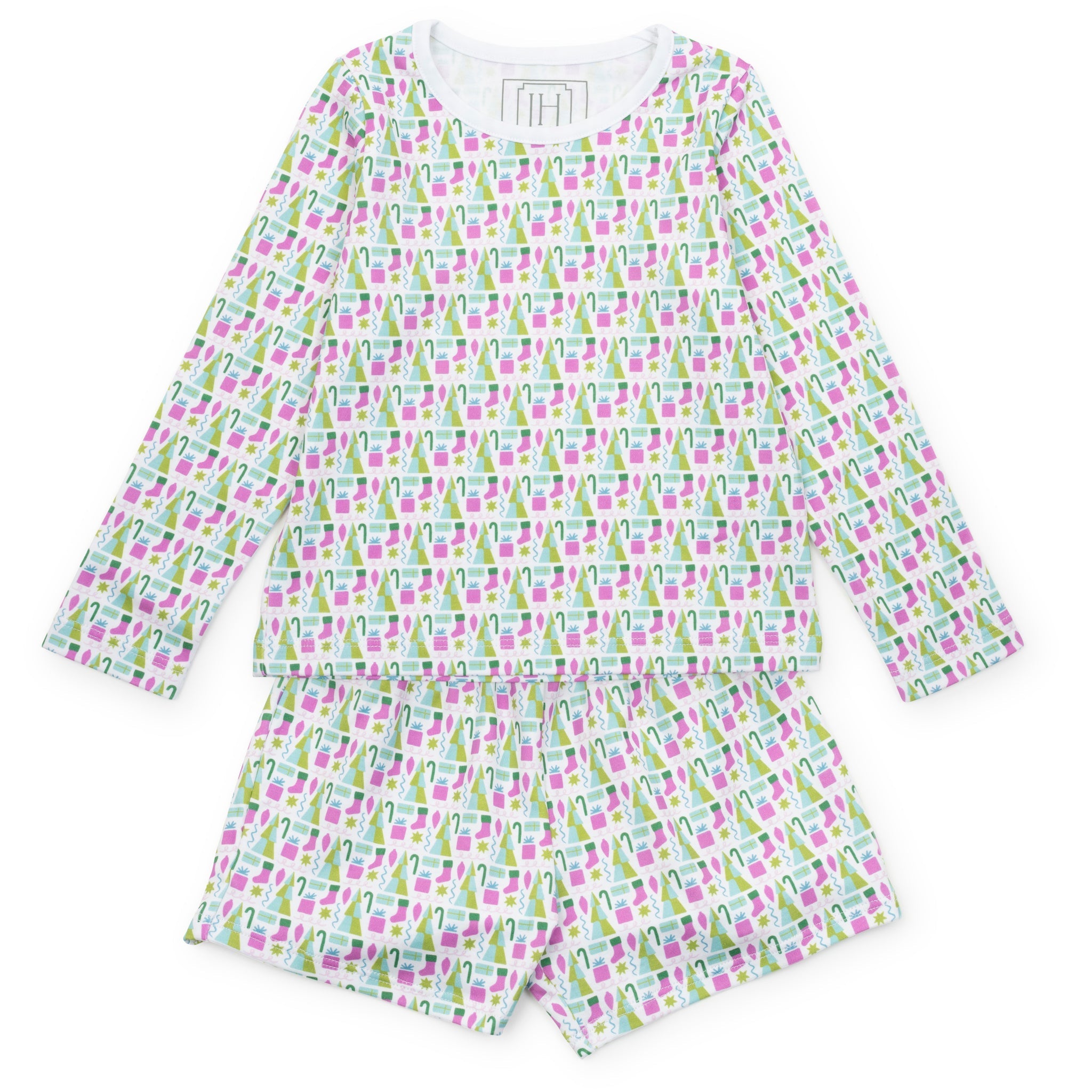 Sophie Girls' Short Set - Mod Holiday Pink