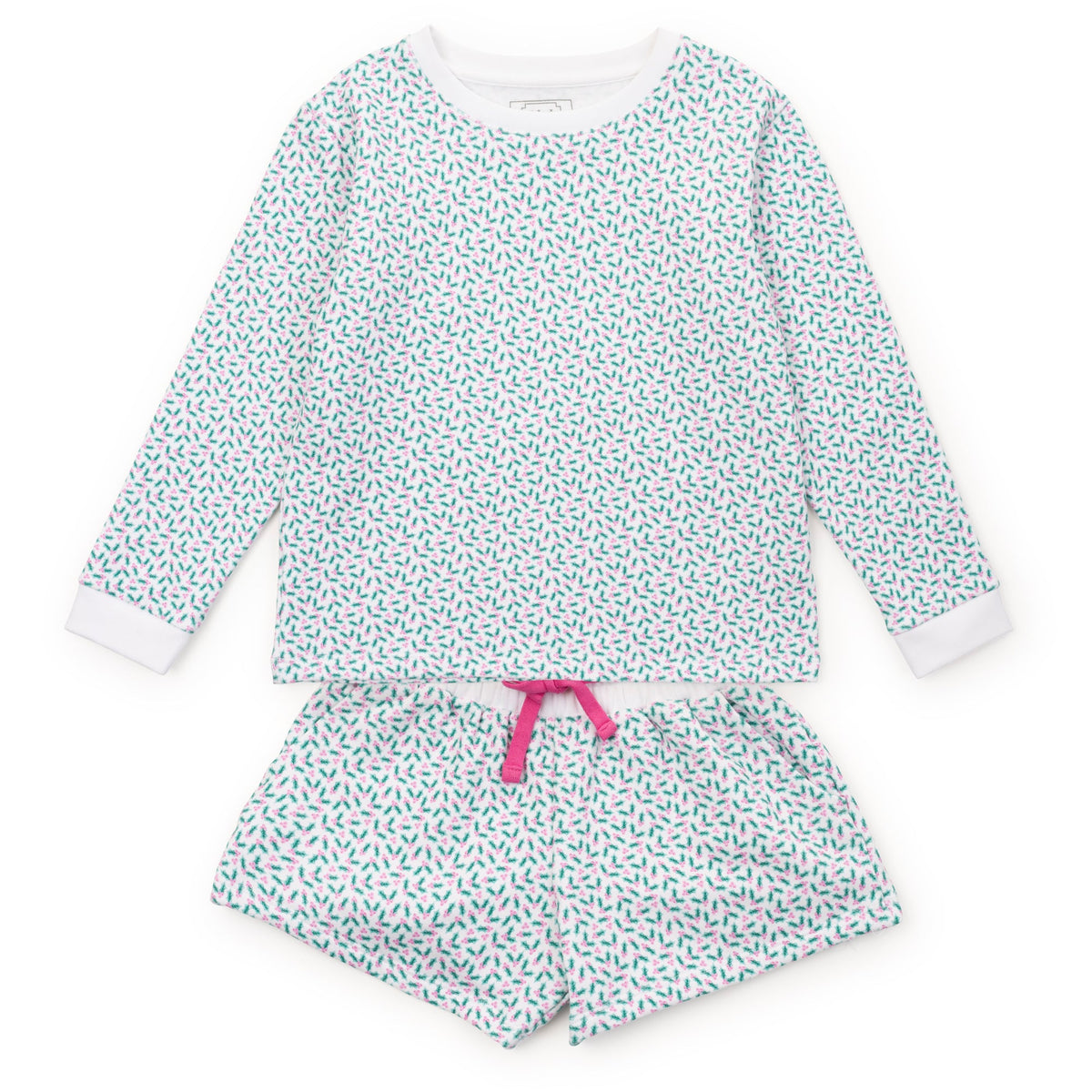 Everyday Stella Girls' Sweatshirt Short Set Holly Holiday Kidswear